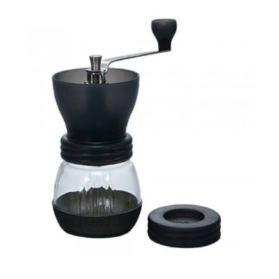 Plastic SULIVES Manual Coffee Grinder Transparent Black Mini Mill Plus Adjustable Hand Coffee Grinder with Ceramic Burrs 